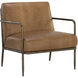Lathan Tan Leather Lounge Chair